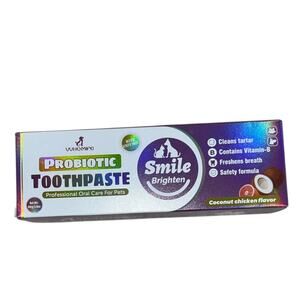 Dog & Cat Toothpaste Probiotic Chicken Coconut Professional Oral Care for Pets